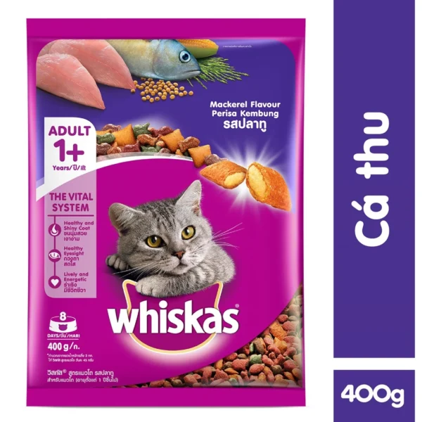 Thức ăn hạt cho mèo lớn Whiskas trên 12 tháng